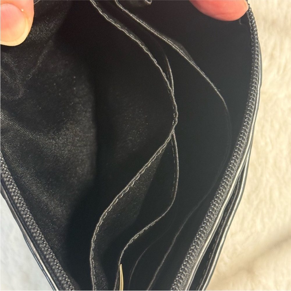 Coach Peyton Op Art Embossed Black Patent Leather Wristlet ~ Lk. New😍 - Picture 6 of 9
